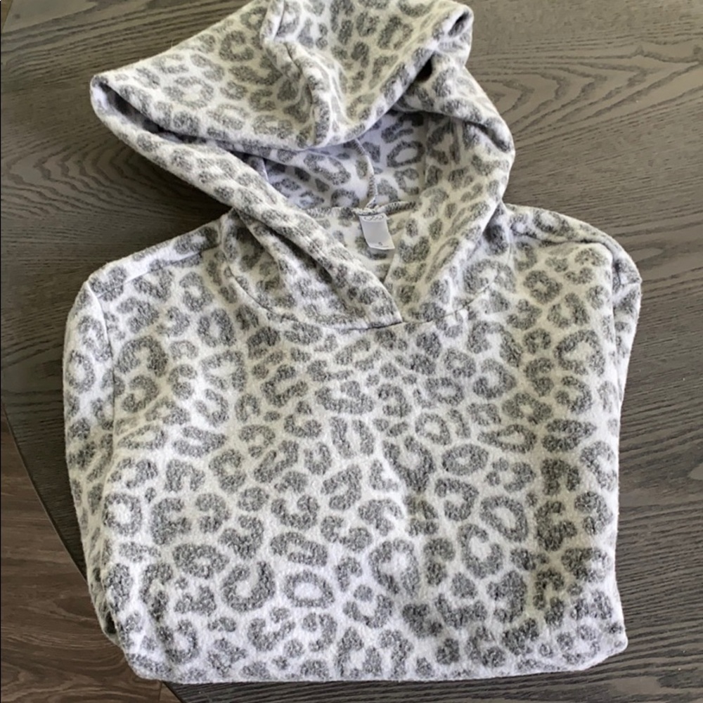 Leopard print hoodie